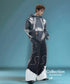 Tie-dye Shoulder Pad Hoodie